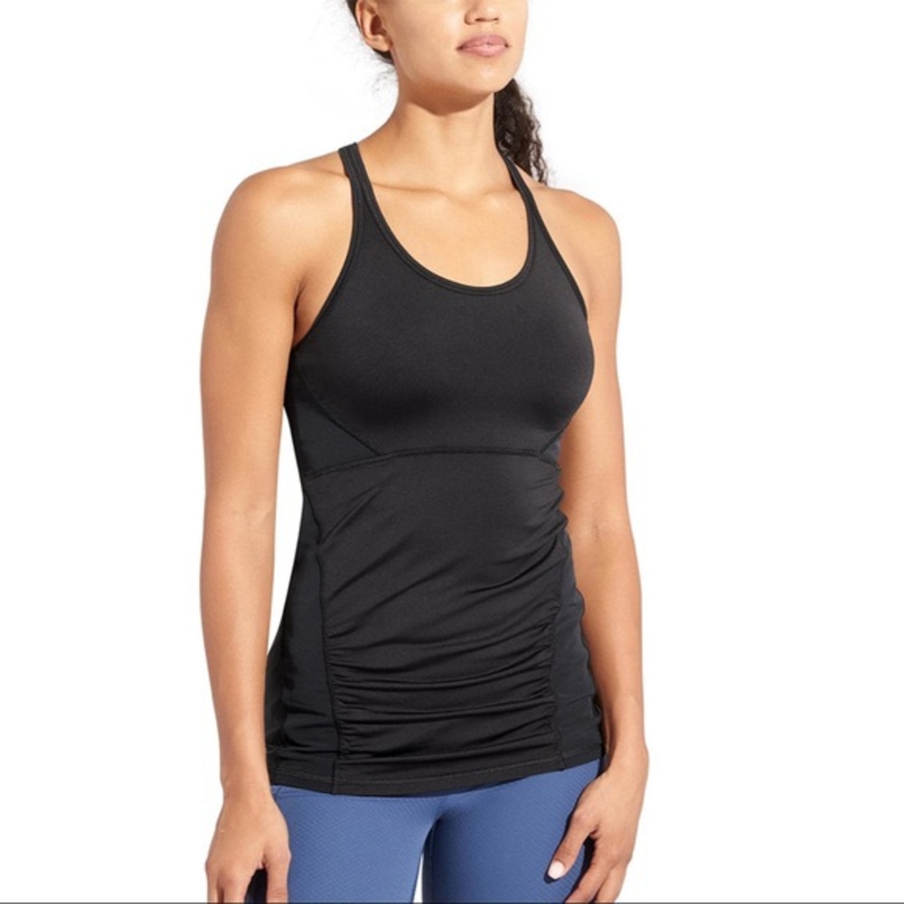 Athleta Black Stealth Racerback Tank Top